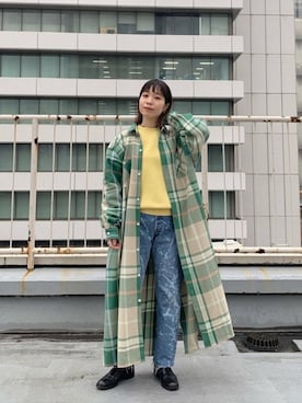 「BIG MAC（ビッグマック）のアイテム」を使った、つなしまあゆみさん（レディース・153cm）の冬コーディネート
