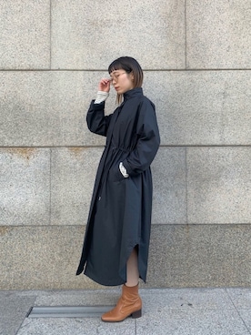 「So_lemn（ソレム）のアイテム」を使った、つなしまあゆみさん（レディース・153cm）の春コーディネート