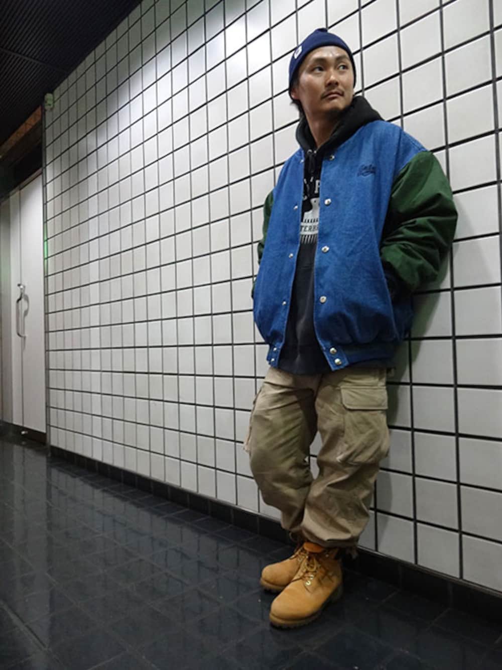 INTERBREEDのスタジャンを使ったメンズ人気ファッションコーディネート