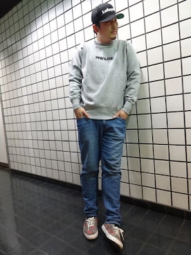 「PRIVILEGE（プリビレッジ）のアイテム」を使った、ブラックストアさん（メンズ・180cm）の冬コーディネート