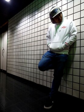 「PRIVILEGE（プリビレッジ）のアイテム」を使った、ブラックストアさん（メンズ・180cm）の冬コーディネート