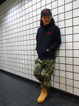 「PRIVILEGE（プリビレッジ）のアイテム」を使った、ブラックストアさん（メンズ・162cm）の冬コーディネート