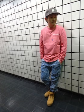 「 Tシャツ」｜ブラックストアさん（メンズ・162cm）の春コーディネート