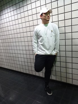 「INTERBREED」｜ブラックストアさん（メンズ・180cm）の春コーディネート