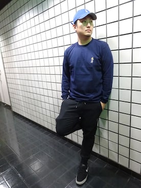 「INTERBREED」｜ブラックストアさん（メンズ・180cm）の春コーディネート