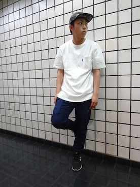 「 キャップ」｜ブラックストアさん（メンズ・168cm）の春コーディネート