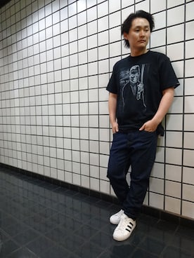 「 Tシャツ」｜ブラックストアさん（メンズ・162cm）の春コーディネート