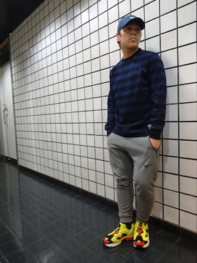「L/S TEE」｜ブラックストアさん（メンズ・165cm）の秋コーディネート