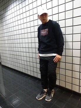 「SWEAT」｜ブラックストアさん（メンズ・165cm）の秋コーディネート