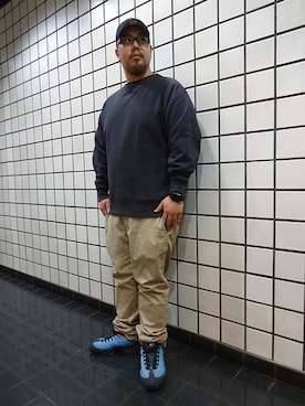 「Lafayette（ラファイエット）のアイテム（スウェット）」を使った、ブラックストアさん（メンズ・168cm）の秋コーディネート