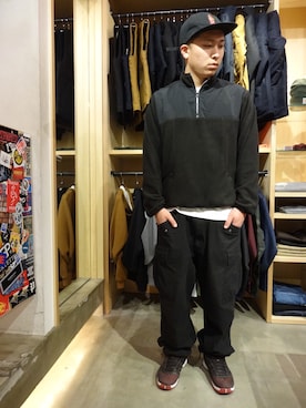 「INTERBREED」｜ブラックストアさん（メンズ・173cm）の冬コーディネート