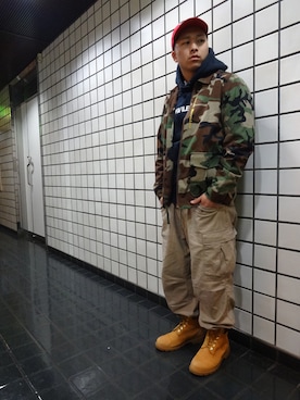 「Lafayette（ラファイエット）のアイテム（ジャケット/アウター）」を使った、ブラックストアさん（メンズ・173cm）の冬コーディネート