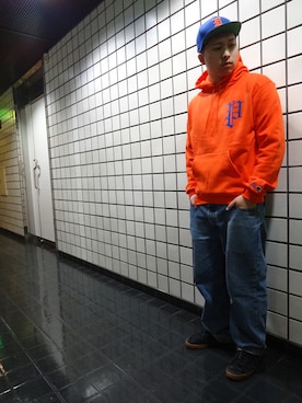 「PRIVILEGE（プリビレッジ）のアイテム」を使った、ブラックストアさん（メンズ・173cm）の冬コーディネート