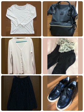 「Momo（Momo）のアイテム」を使った、天の川さん（レディース・161cm）の春コーディネート