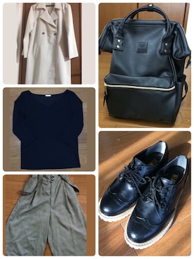 「タータンチェック」｜天の川さん（レディース・161cm）の春コーディネート