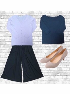 「ラベンダー」｜天の川さん（レディース・161cm）の春コーディネート