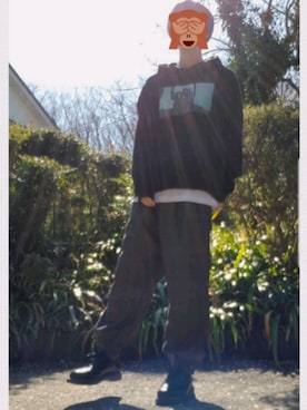 「Herden（ハーデン）のHerden MIRROR GHOST PK（パーカー）」を使った、シンさん（メンズ・171cm）の春コーディネート
