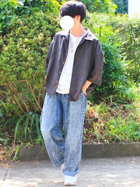 「アイテム（ピアス（片耳用））」を使った、シンさん（メンズ・171cm・10代）の夏コーディネート