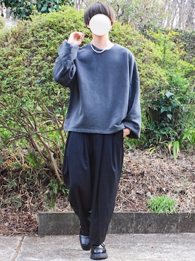 「アイテム（ピアス（片耳用）、グレー系）」を使った、シンさん（メンズ・171cm）の春コーディネート