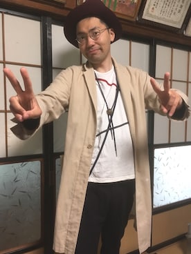 かずやん@#HFC くわばらかずやさん(メンズ・171cm)の春コーディネート