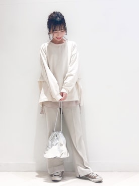 「アイテム（スウェット）」を使った、megpi【GLOBALWORK】さん（レディース・162cm・30代）の春コーディネート