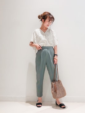 「アイテム（パンツ）」を使った、megpi【GLOBALWORK】さん（レディース・162cm・30代）の夏コーディネート