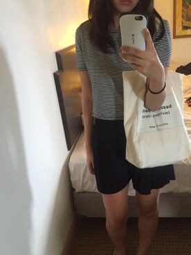 「AZUL by moussy（アズールバイマウジー）のアイテム（その他パンツ、ブラック系）」を使った、ｒｉさん（レディース）の冬コーディネート