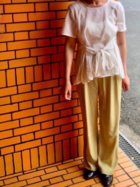 「ピスタチオ」｜「アイテム（キャミソール）」を使った、xxo362さん（レディース・166cm）の春コーディネート