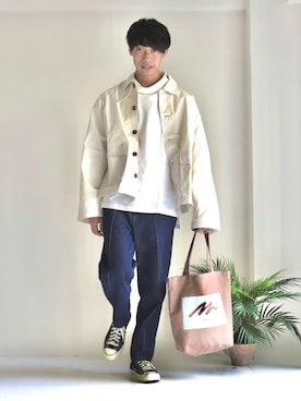 「INTER FACTORY（インターファクトリー）のアイテム（その他アウター）」を使った、KOHさん（メンズ・175cm）の春コーディネート