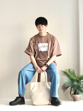 「Paraboot（パラブーツ）の【Paraboot】CHAMBORD　パラブーツ　シャンボード（ドレスシューズ）」を使った、KOHさん（メンズ・175cm）の春コーディネート