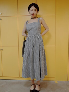 「prettyFIT（プリティーフィット）のアイテム」を使った、NN娜塔鲨さん（レディース・160cm）の夏コーディネート