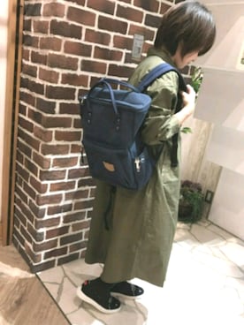 「アイテム（バックパック/リュック）」を使った、めぐさん（レディース・150cm）の夏コーディネート