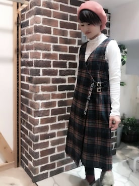 「Rydia（リディア）のアイテム」を使った、めぐさん（レディース・150cm）の秋コーディネート