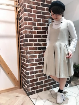「Rydia（リディア）のアイテム（シューズ）」を使った、めぐさん（レディース・150cm）の冬コーディネート