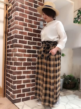 「Rydia（リディア）のアイテム（シューズ）」を使った、めぐさん（レディース・150cm）の春コーディネート