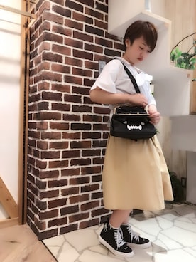 「Rydia（リディア）のアイテム（シューズ）」を使った、めぐさん（レディース・150cm）の夏コーディネート