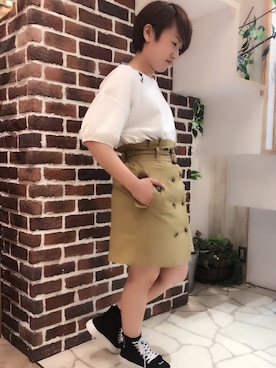 「Rydia（リディア）のアイテム（シューズ）」を使った、めぐさん（レディース・150cm）の夏コーディネート