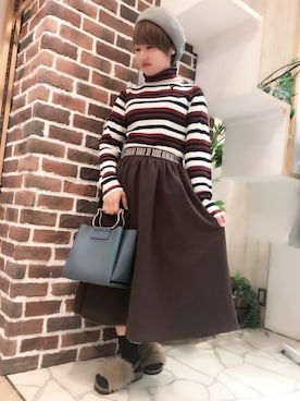「リングハンドル」｜めぐさん（レディース・150cm）の秋コーディネート