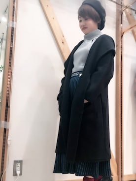 「スカーチョ」｜「アイテム（その他アウター）」を使った、めぐさん（レディース・150cm）の秋コーディネート