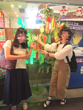 「PAR ICI」｜「アイテム（腕時計）」を使った、あか＊さん（レディース・161cm）の夏コーディネート