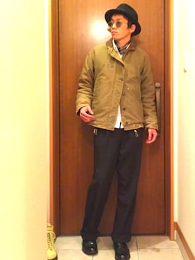 ひめたろさん(メンズ・175cm)の冬コーディネート