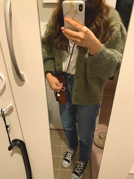 「アクティブ」｜「アイテム（ショルダーバッグ）」を使った、c_seaさん（レディース・153cm）の秋コーディネート