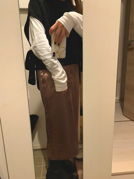 「JERZEES（ジャージーズ）のアイテム」を使った、c_seaさん（レディース・153cm）の冬コーディネート