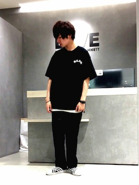 「HAMNETT（ハムネット）のアイテム（トップス）」を使った、sjさん（メンズ・171cm）の春コーディネート