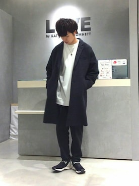 「HAMNETT（ハムネット）のアイテム（トップス）」を使った、sjさん（メンズ・171cm）の秋コーディネート