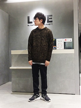 「HAMNETT（ハムネット）のアイテム（パンツ）」を使った、sjさん（メンズ・171cm）の秋コーディネート