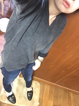 「abcdevol（エービーシーディーイーボル）のアイテム」を使った、YUKATONAKAIさん（レディース・157cm）の秋コーディネート