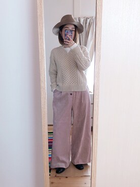「chico_（チコ）のアイテム（パンツ）」を使った、akiifashionさん（レディース・149cm）の秋コーディネート