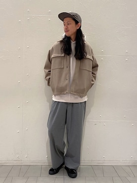 「アイテム（ブルゾン）」を使った、はぎさん（メンズ・179cm・30代）の秋コーディネート