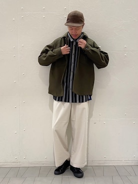 「アイテム（ブルゾン）」を使った、はぎさん（メンズ・179cm・30代）の秋コーディネート